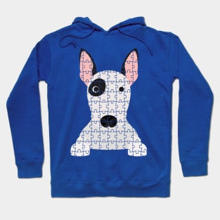 English Bull Terrier Jigsaw Puzzle Design Hoodie